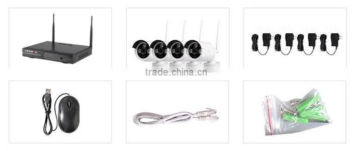 High Quality 4ch Nvr Security Cctv Ip Video Surveillance system 960P 1.3 megapixel wi fi camera home security system