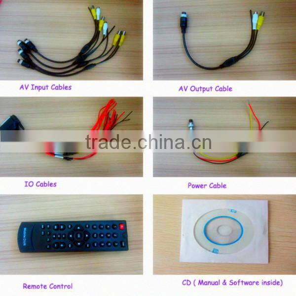 4ch hd sdi mobile dvr with password managerment and data lost alram recorder