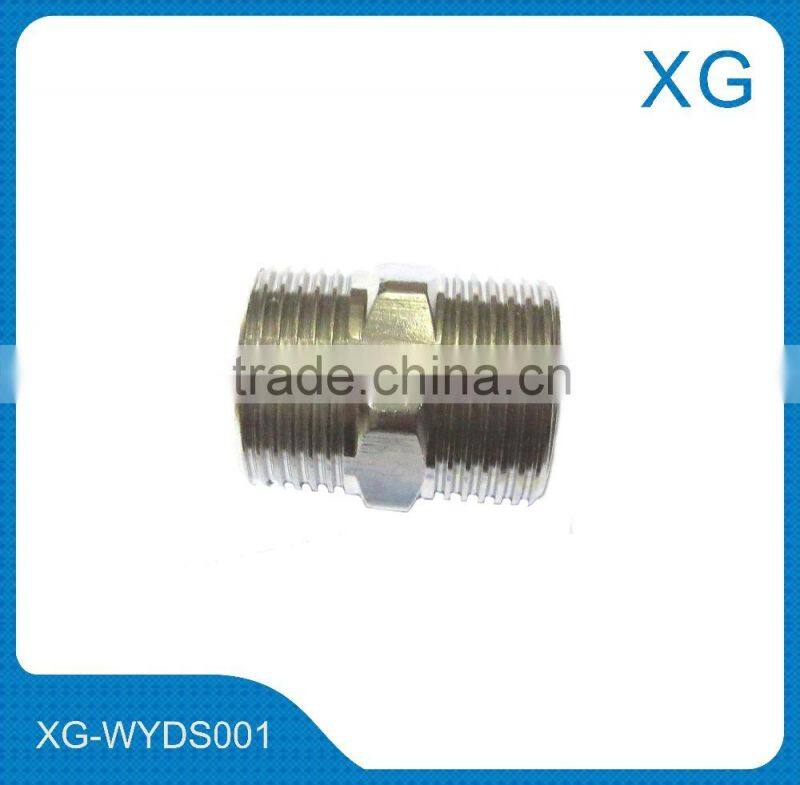stainless steel screwed hex male nipples/NPT thread Stainless Steel Hexagon Nipple
