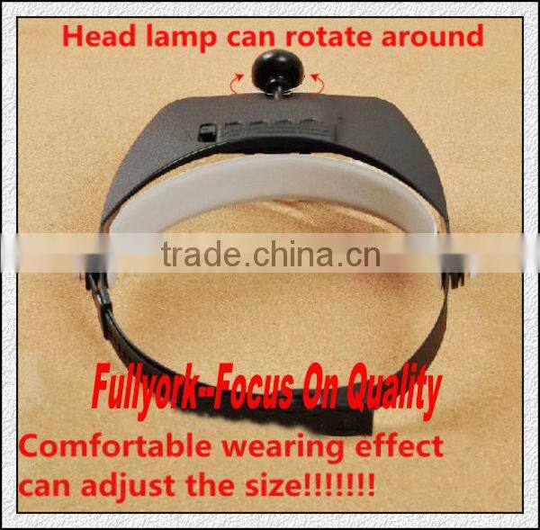 Light Head Magnifying Glass Hands Free Head Magnifier Lens With Adjustable Light