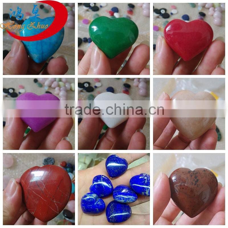 semi precious gemstone rainbow heart