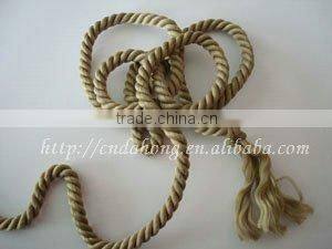 4mm various colors durable thick polyester spiral cord for handbag