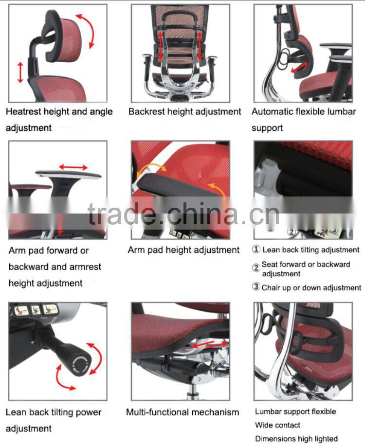 high back with headrest swivel executive ergonomic office chair