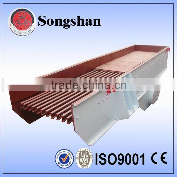 Heavy-duty vibrating feeder for 150 t/h sand production line