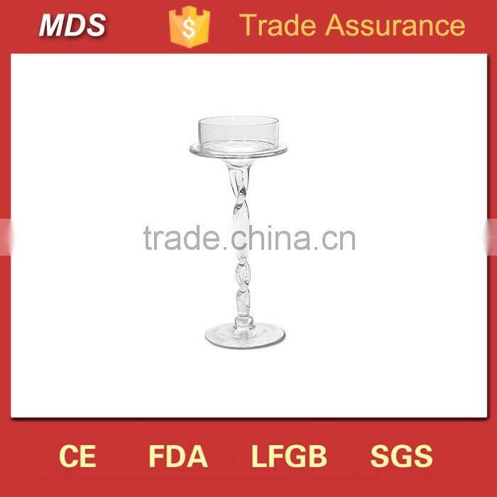 Gorgeous wedding glass cheap tall candlesticks