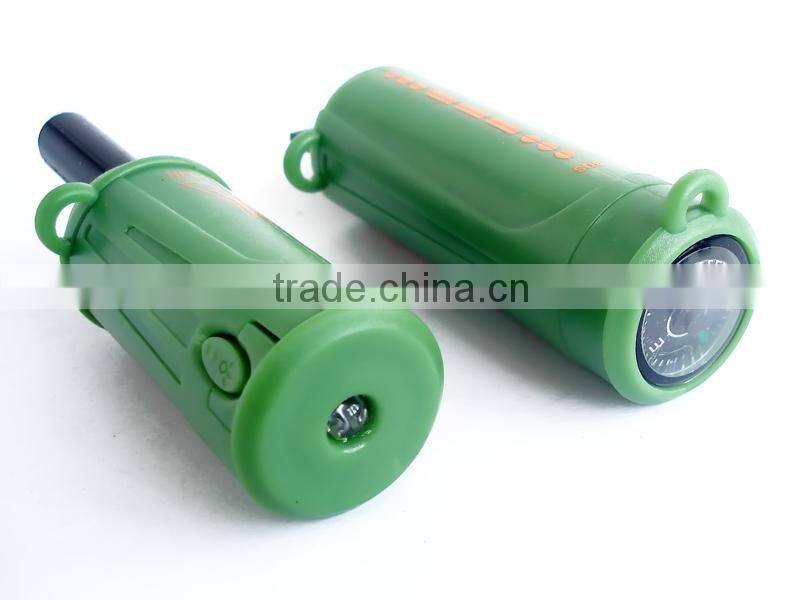 10 in 1 function emergency survival kit fire starter with led lamp compass