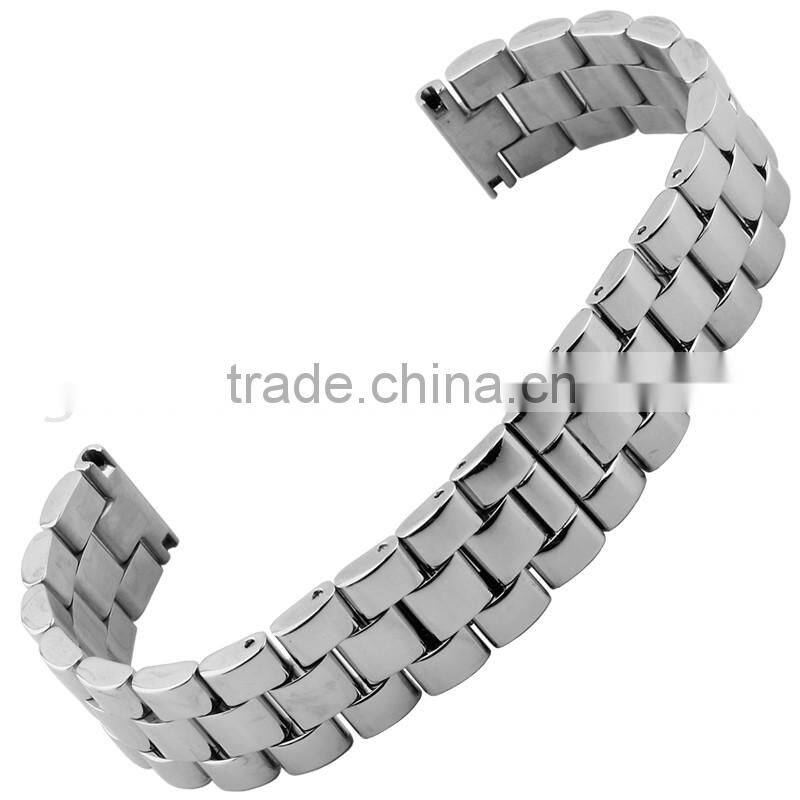 2015 New Style durable Stainless Steel bracelet15mm with double click stainless steel buckle Wholesale 3PCS