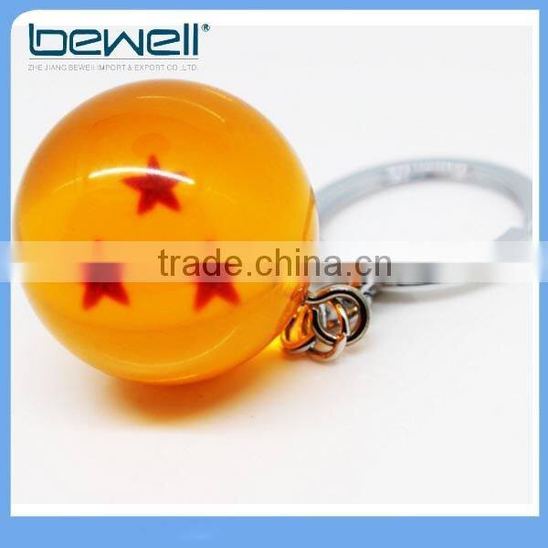 Dragonball Z Stars Crystal Glass Ball key chain Personalized
