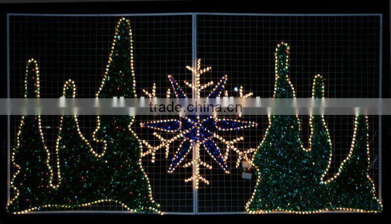 Commercial competitive price led christmas star rope light motif