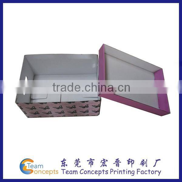 customized e flute shipping black packaging corrugated box