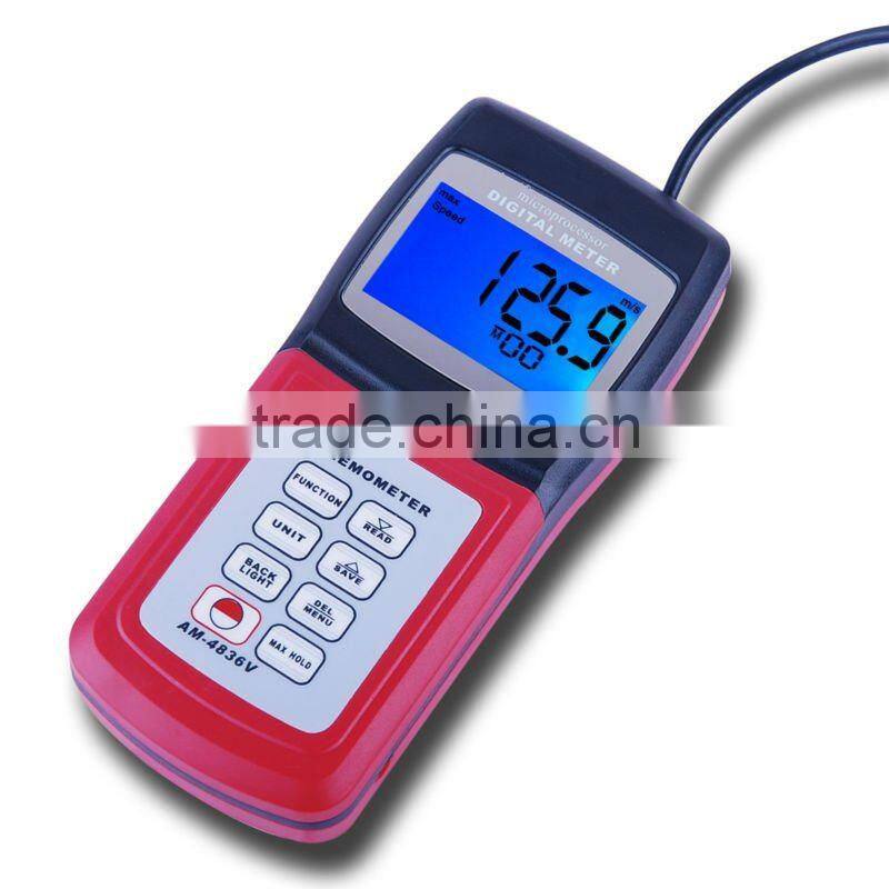 Digital Air Flow C F Velocity Beaufort Scale Wind Speed Meter Anemometer