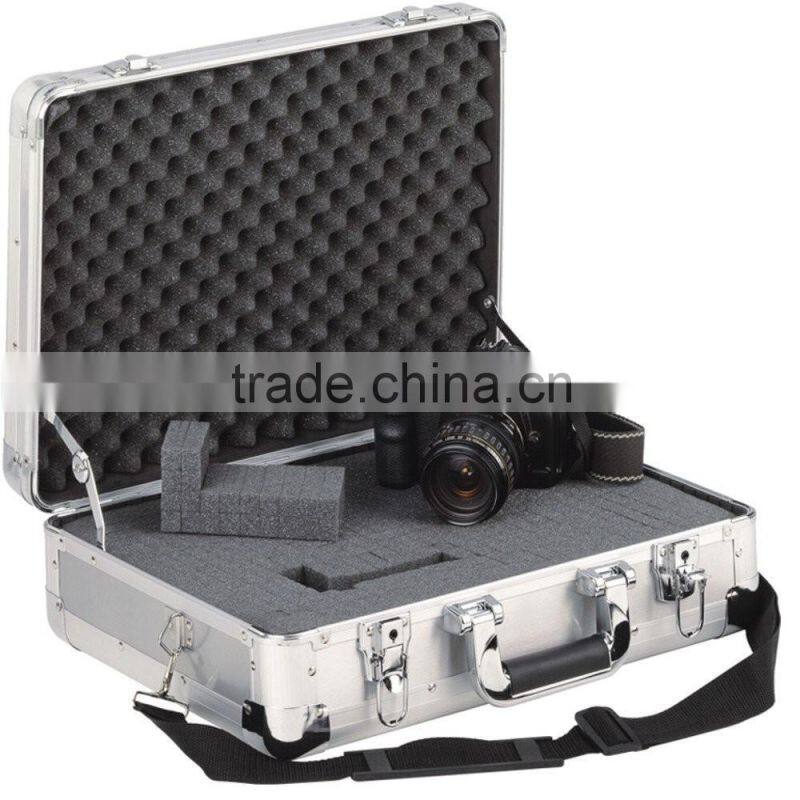 Aluminium Silver Camera Case With Foam Insert