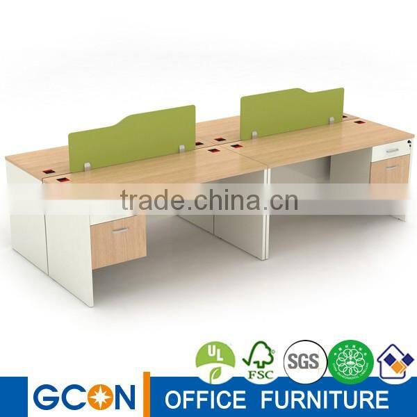 Office workstation with decorative partition wall modular wall panel system unique office cubicles
