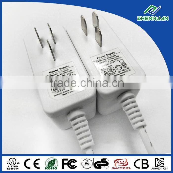 12W 12V 1A Japan din rail power supply for led light with PSE certification