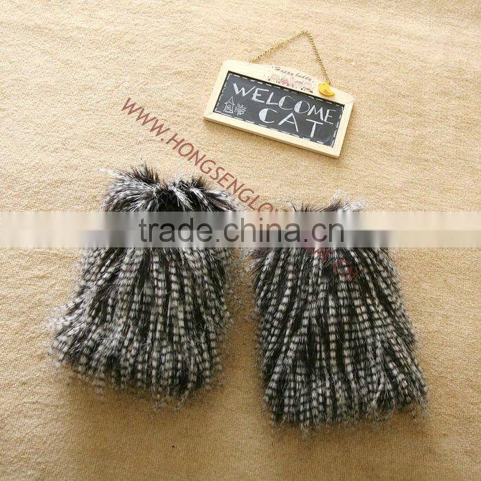 2011 fur leg warmers