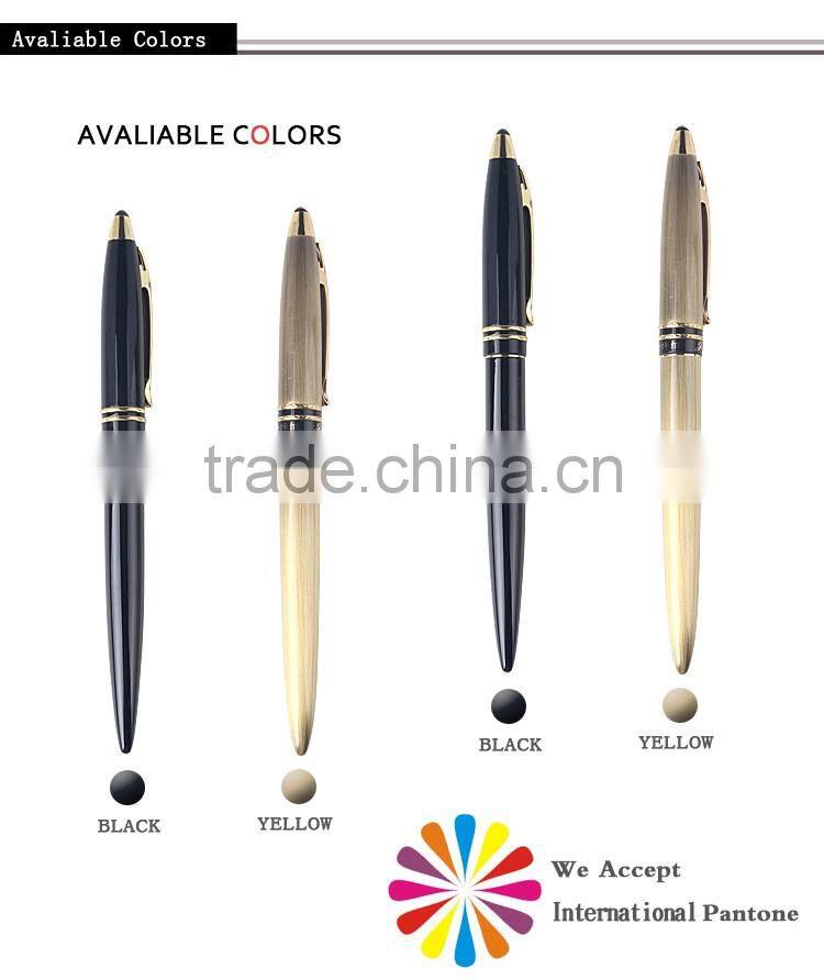 Good quality promotion metal ink pen manufacture