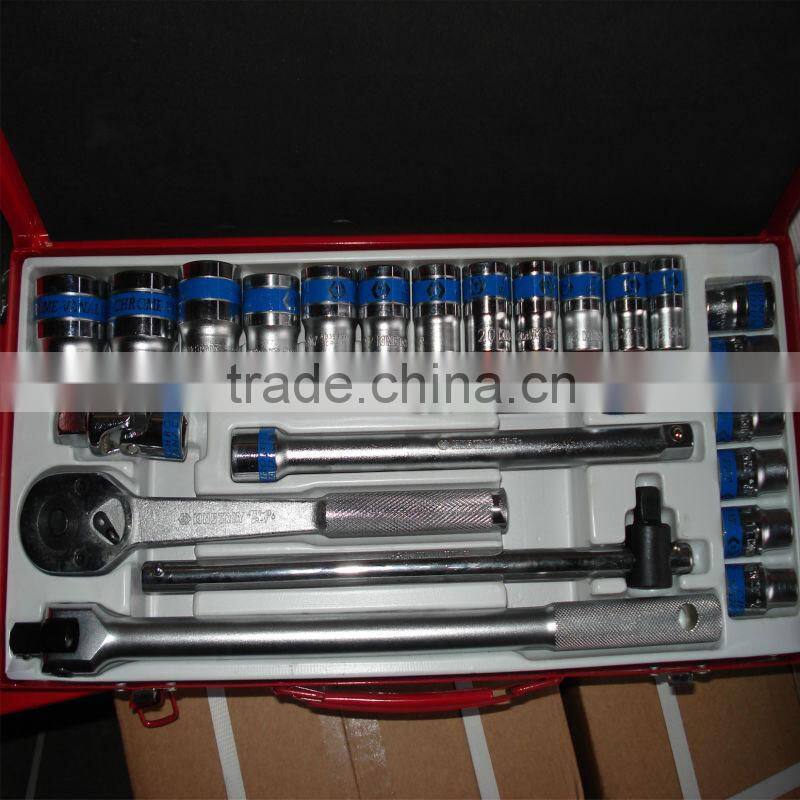 24PCS 1/2'' socket set chrome vanadium handtool set