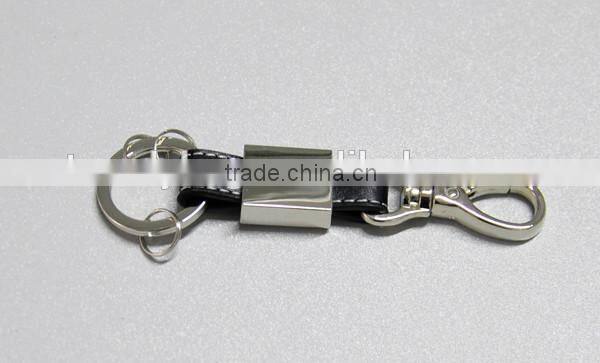 Custom Shape Size Logo Printed Car Leather Keychain fashion key chain