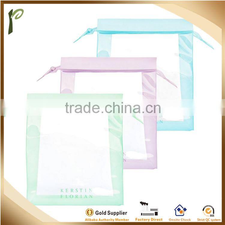 Popwide 2014 New Arrival PVC zipper lock bag, clear zipper lock bag