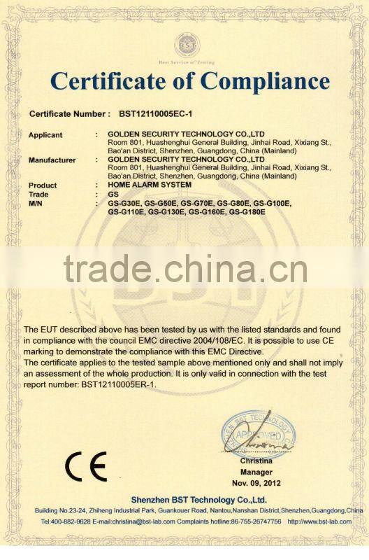 Advanced GSM sistema ALRM & Italy market suitable GSM+PSTN home alarm