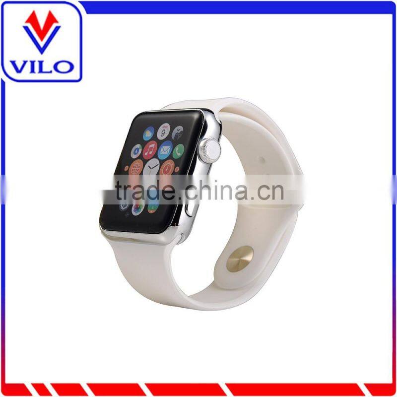 Fashion green silicone watch band for apple watch, silicone watch strap