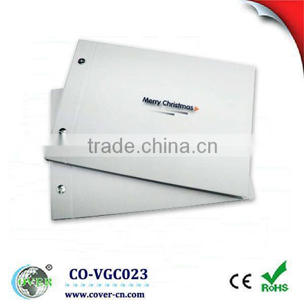 1.8" white printing Video Greeting Card for promotion