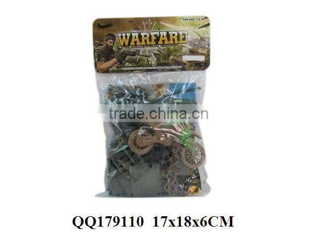 Plastic group soldier with map