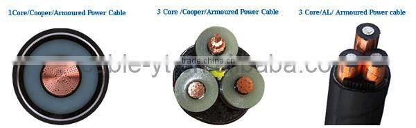 Low Voltage from 0.6/1KV to 1.8/3KV PVC Power Cable with Armor