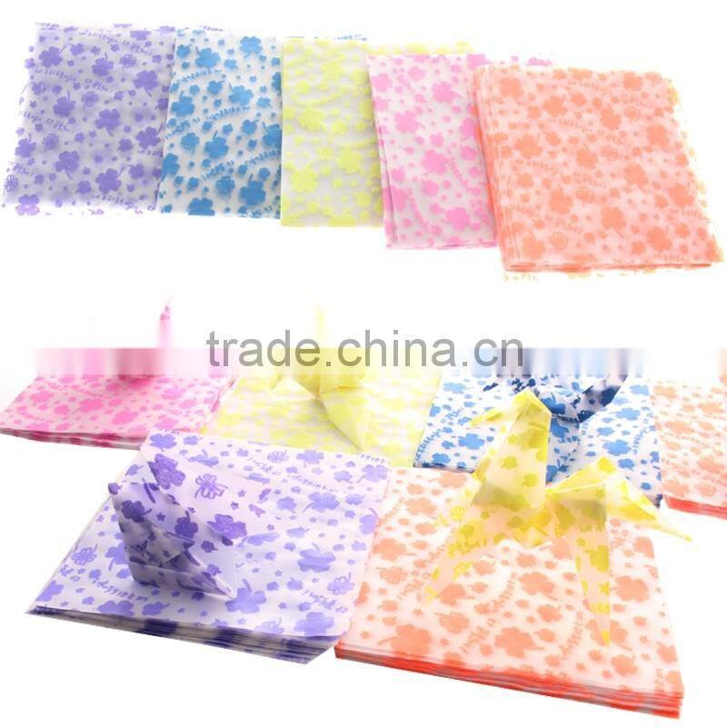 2016 Hot Sale Wholesale Candy Color Folded Origami Cranes For Restaurant