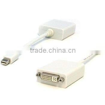 Mini DisplayPort Male to DVI/Dual Link Female Adapter cable 6in with high speed
