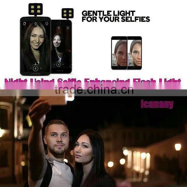 Iblazr flash light led selfie stick in night led flash light
