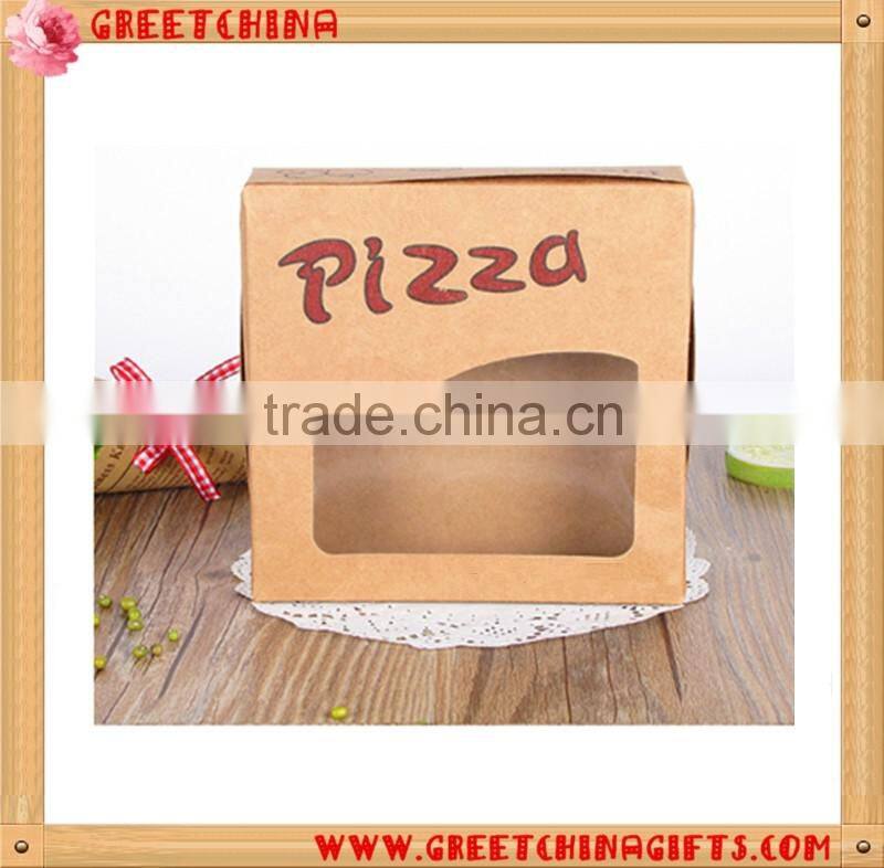 Restaurant take out cute paper packaging pizza box