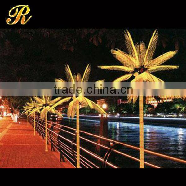 Ornamental palm tree with led lights