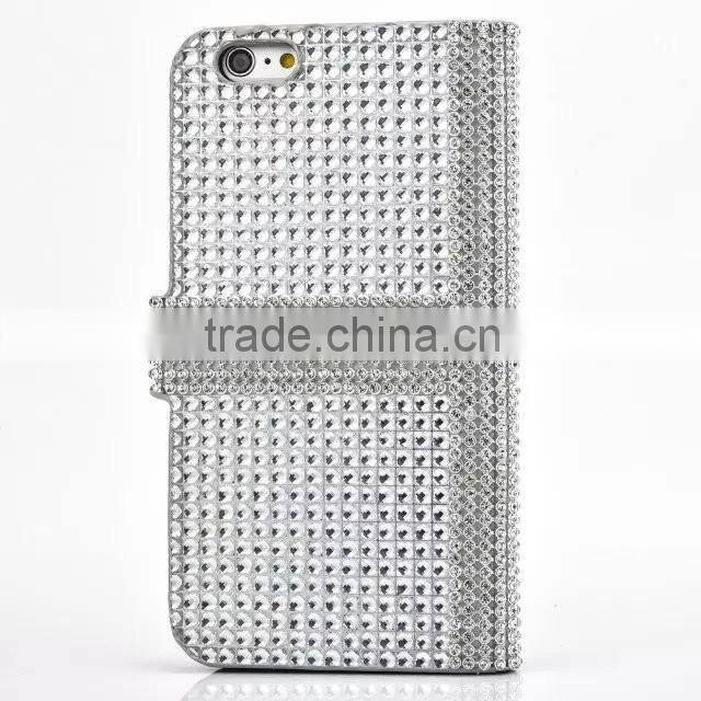 Customized Diamond Leather Flip Bling Case Cover For Samsung Galaxy J7