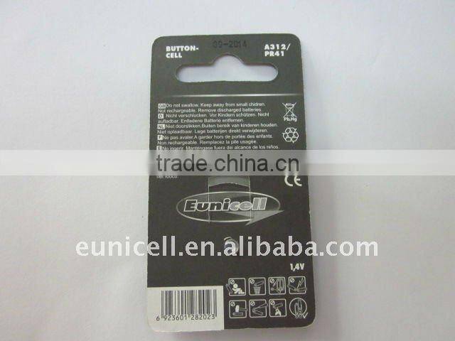 A13 pr48 1.4V hearing aid battery a10 a13 a312 a675 zinc air coin cells