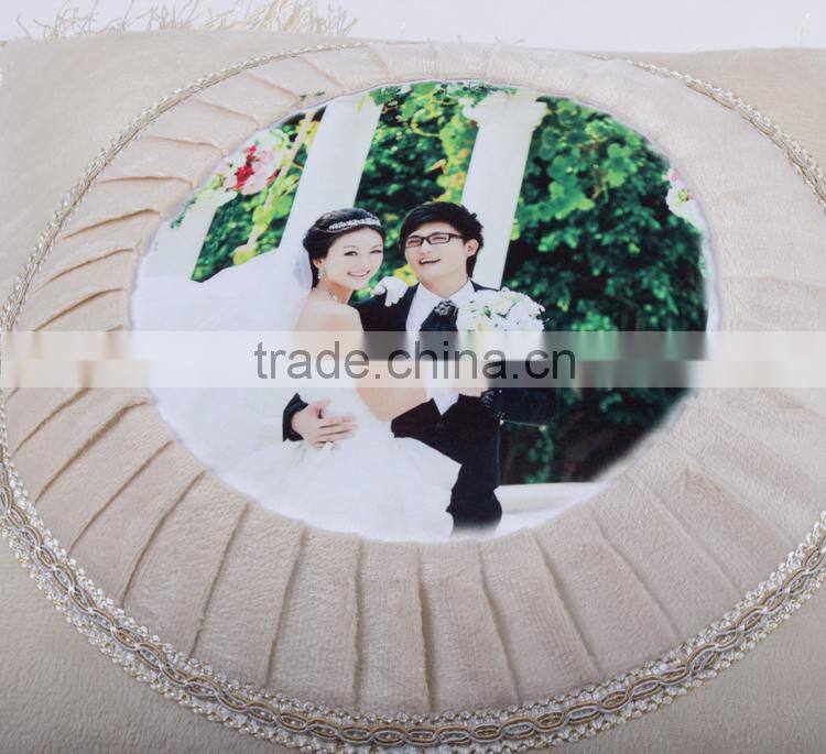 Beige color decorative pillow case for sublimation printing