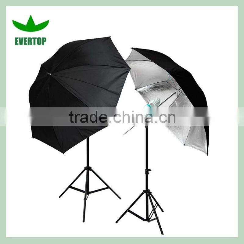 TS-ULK02 Photo Studio Silver Umbrella Flash Lighting Kit Photography Light Stand Set