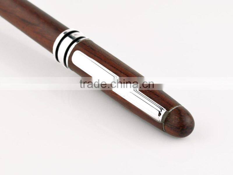 custom red wooden ballpoint pen