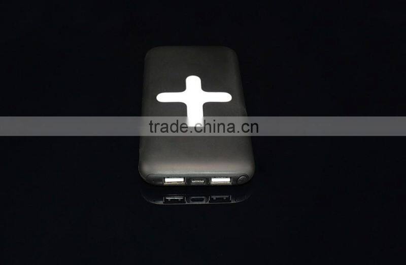 chines smart phone charger power bank 6000mah wireless charger