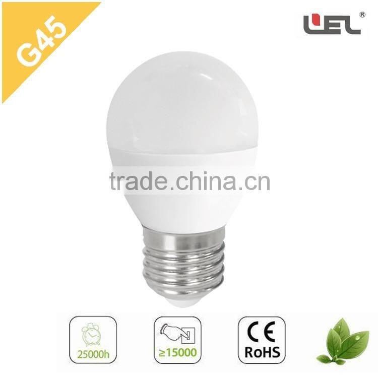 LED lamp decorative bulb wholsale cheap price Glbal LED G45 bulb led motion light 6W E27 LED bulb housing the led lights