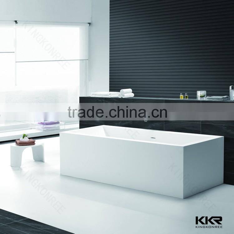 Wholesale Modern Stone Square Freestanding Bathtub
