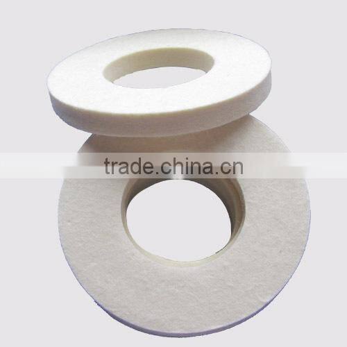 high density Wool felt polishing wheel with plastic disc