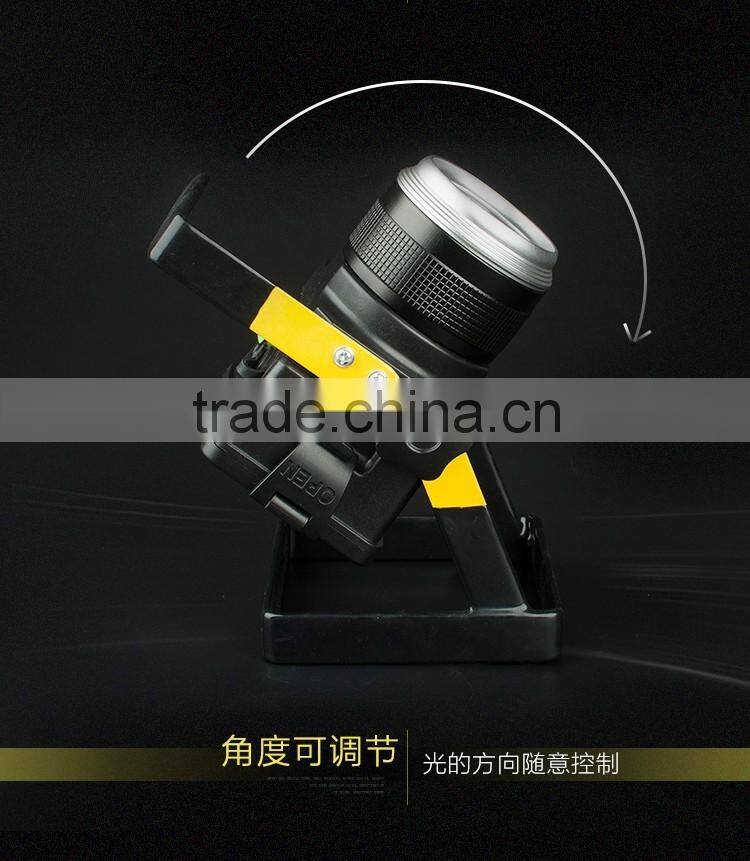 2016 new designed T6 LED rechargeable zoom led floodlight camping lights
