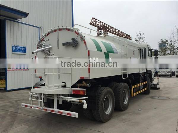 DONGFENG 14m3 high pressure road cleaning truck