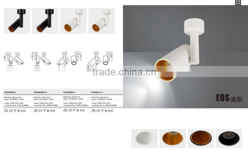 Fashion Mordern adjustable led rotating spotlight