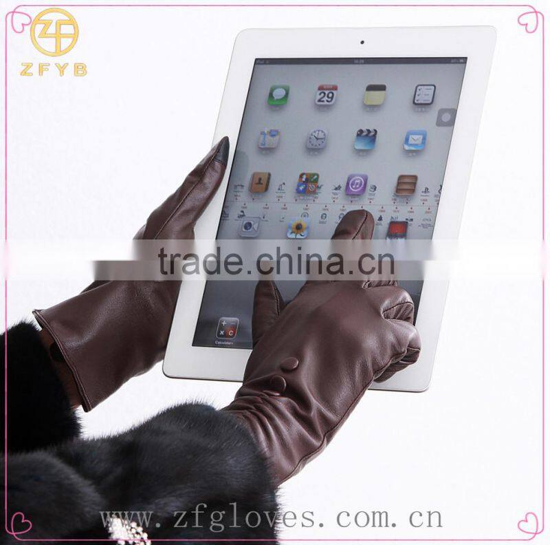 2016 New Style Lady Leather Goat Skin Glove