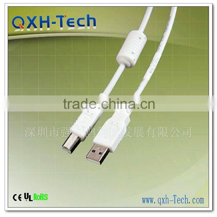 AM to Right angle BM USB 2.0 printer cable