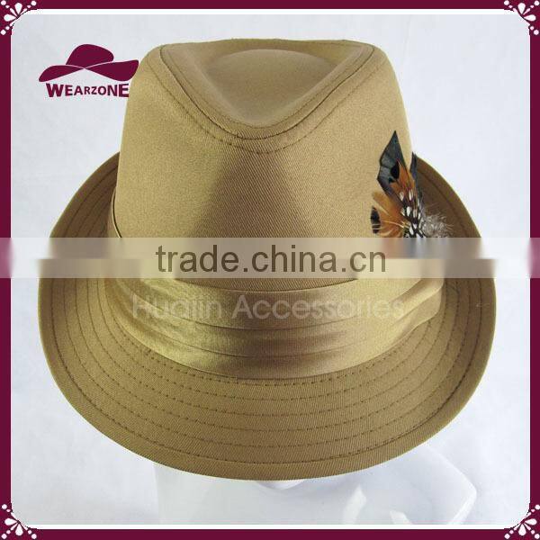 Gentleman's Fedora Hat with Feather