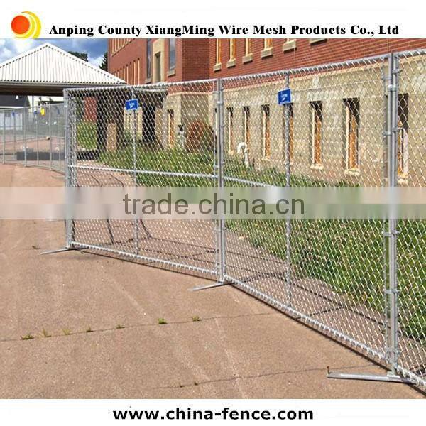 No-dig galvanized metal temporary chain link fence for America supplier