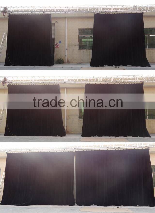 hot selling red stage curtain for sale/adjustable pipe and drape for wedding /wedding drapery support